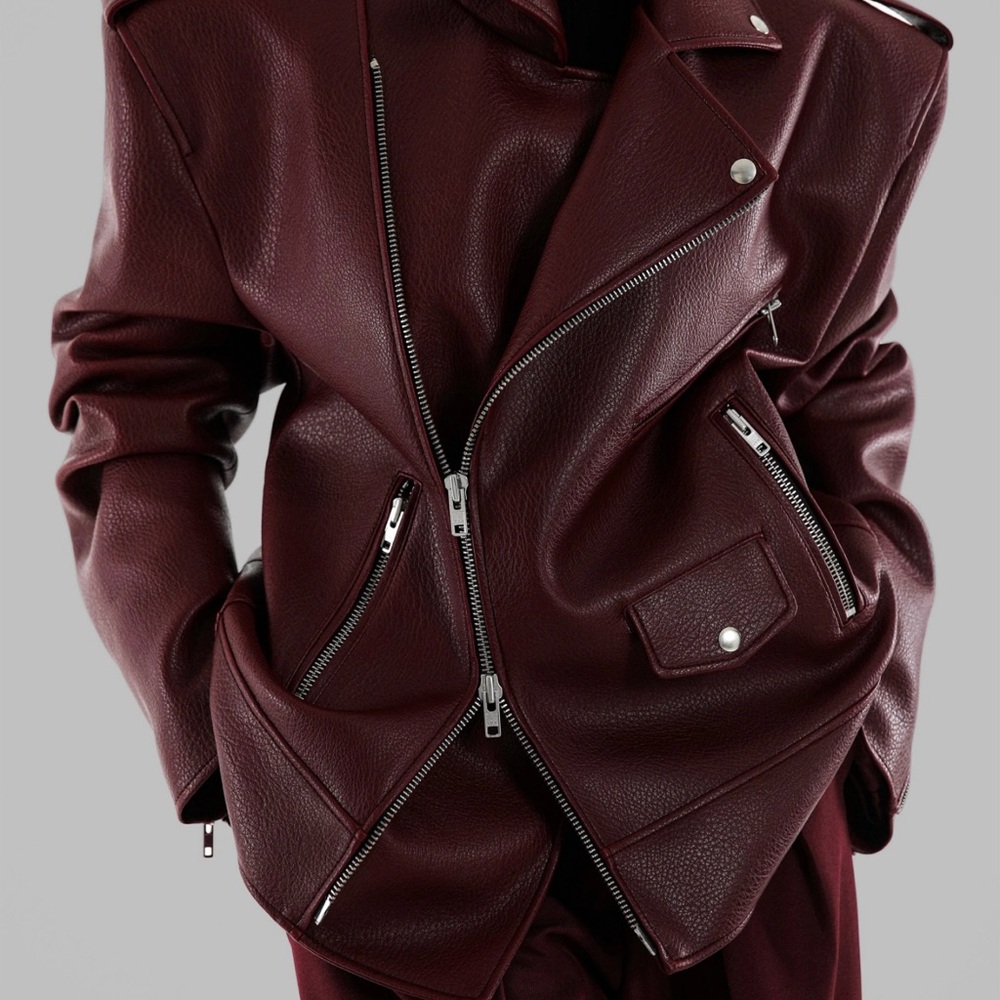 The Frankie Shop chicago Leather biker Jacket